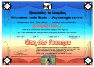 Psychologie canine stade 1